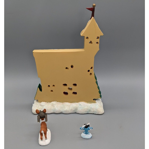 DEPT Department 56 Rudolph Reindeer Flying School 3 Piece Set Box Christmas - Picture 5 of 8